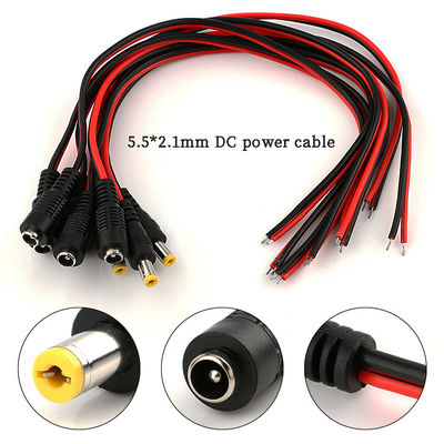 chất lượng  5.5x2.1mm DC Power Cord 1m 2m 3m Power Adapter Extension Cable For CCTV Camera nhà máy sản xuất