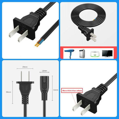 chất lượng  2 Pin CCC Power Cord Electrical Two Core Plug For Audio Home Appliances nhà máy sản xuất